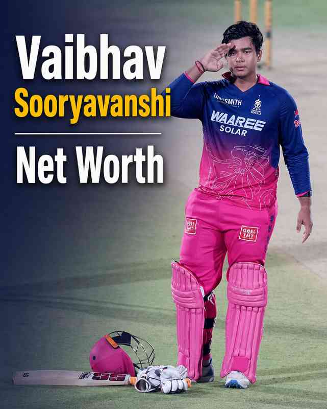 Vaibhav Sooryavanshi net worth 2026 IPL Rajasthan Royals player biography image