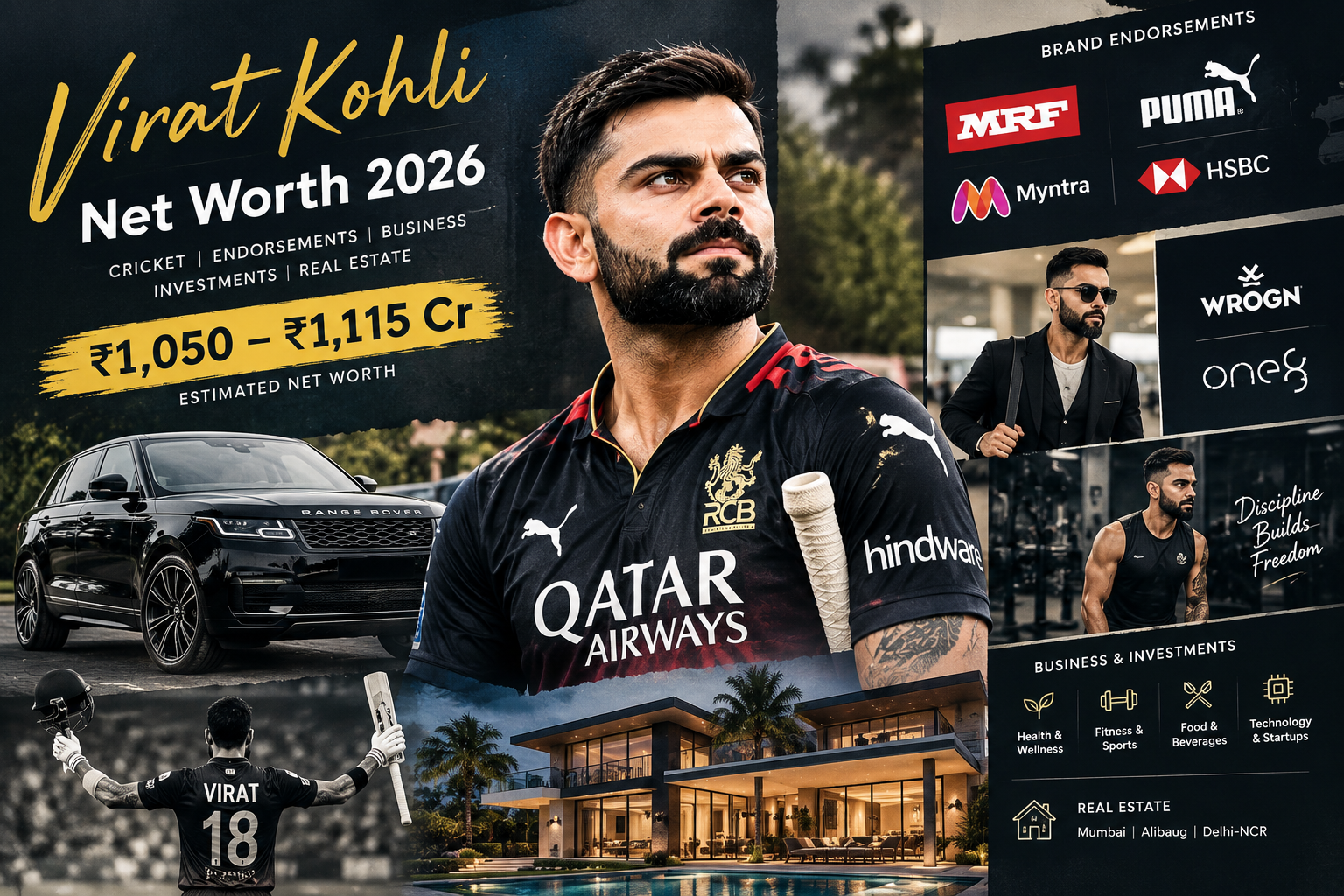 Virat Kohli Net Worth 2026 Detailed