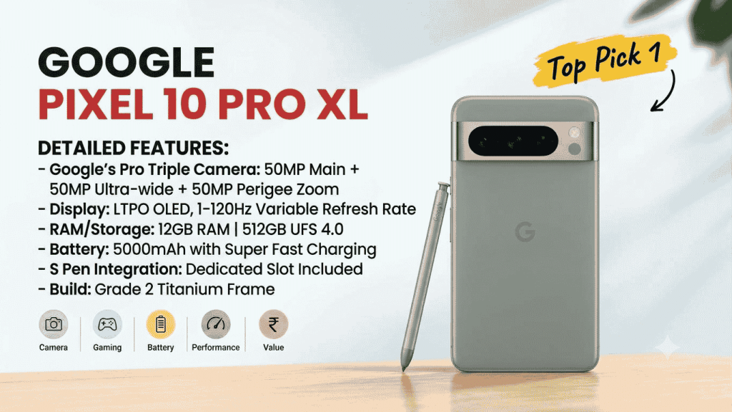 Google Pixel 10 Pro XL – Best for Camera and Google Software
